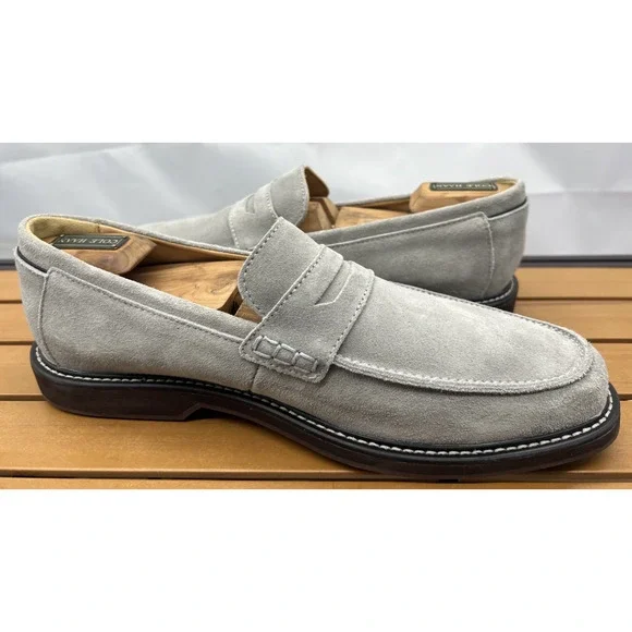NEW! FootJoy Loafers 11 M Gray Suede Penny Loafers Classic Slip-on FJ Golf - Picture 6 of 10